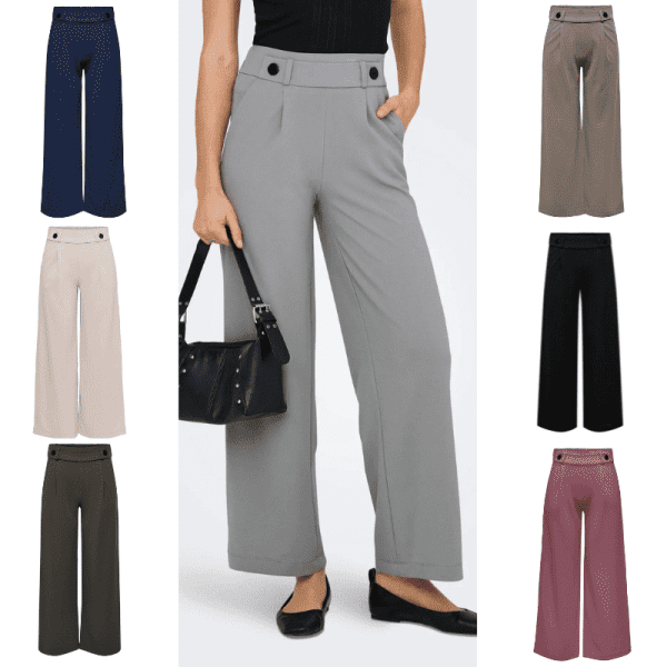 CalÇa jdy – geggo life new long pant jrs noos – wide leg fit