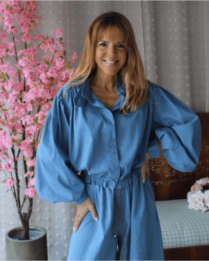 CASACO GANGA FINA COM DETALHES CASTANHOS MARIA CATITA - TAM U