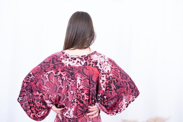 BLUSA LYCRA ROSA E PRETO TROPICAL BRASIL - TAM U - Image 3