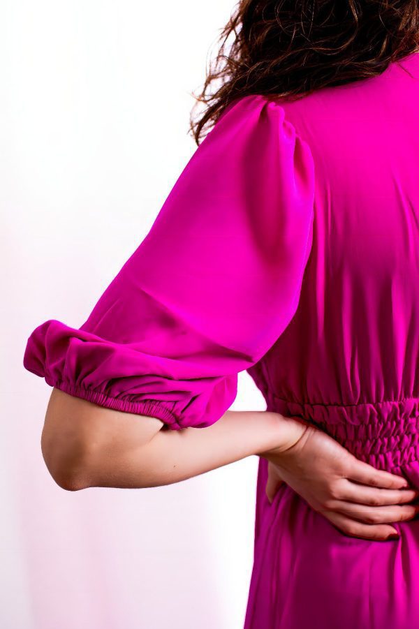 VESTIDO CINTURA ELÁSTICA - ROSA / AZUL CAFOFO - Image 6