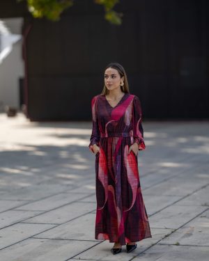 VESTIDO ESTAMPADO COM ELÁSTICO CAFOFO - TAM S