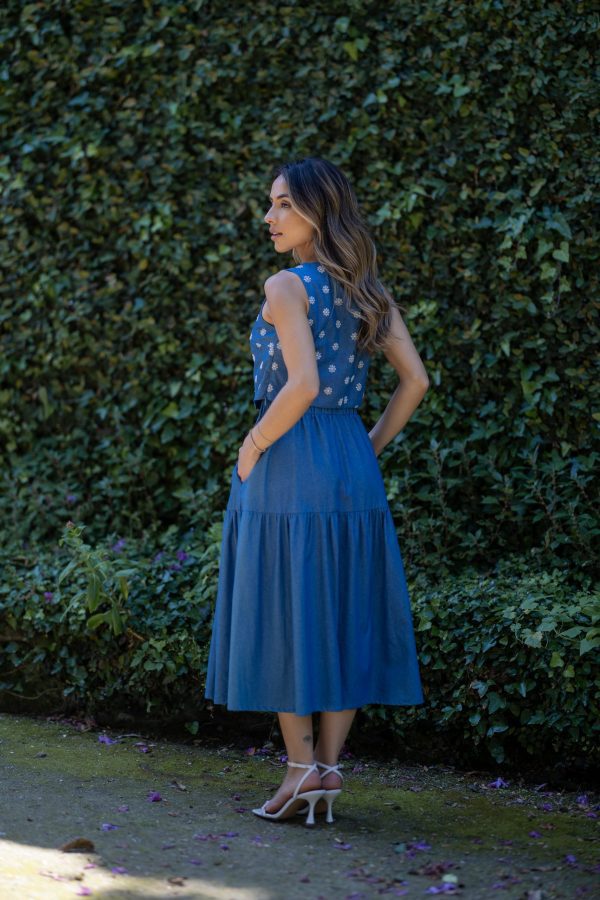 SAIA DENIM MIDI CAFOFO - Image 4
