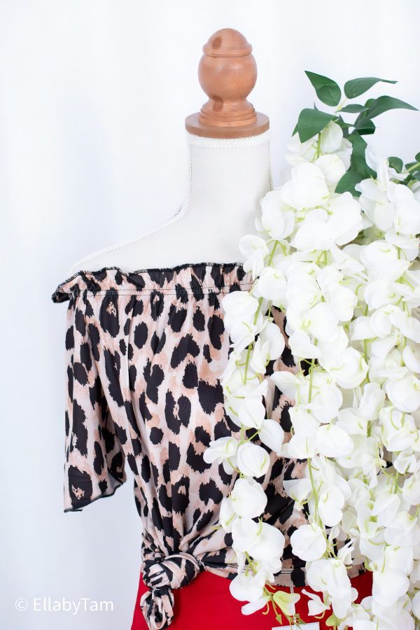 ELLA BY TAM<BR><BR>BLUSA ANIMAL PRINT S/ OMBROS - Image 2
