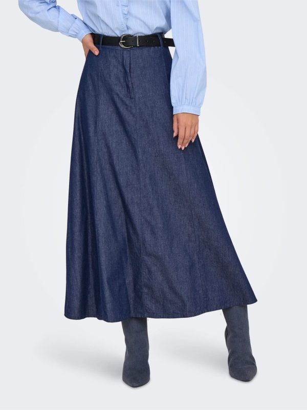JDY <BR><BR> JDYKAI HW SKIRT - Medium Blue Denim - Image 2