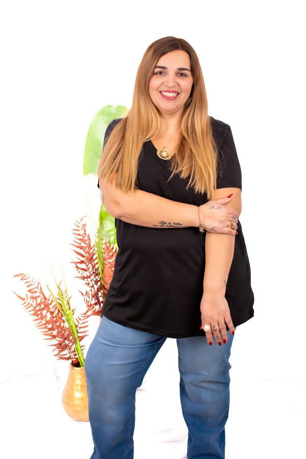 CARMAKOMA <BR><BR> T-SHIRT CARBONNIE - Loose Fit - BLACK
