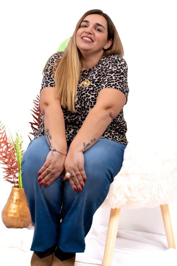 CARMAKOMA <BR><BR> T-SHIRT CARVICA - Regular Fit ANIMAL PRINT LEO