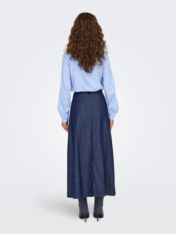 JDY <BR><BR> JDYKAI HW SKIRT - Medium Blue Denim - Image 5