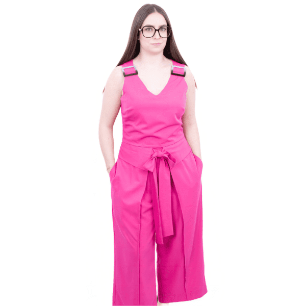MacacÃo fivela rosa cafofo – tam m