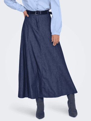 Saia jdy – kai hw skirt wvn dia – – blue – medium blue denim