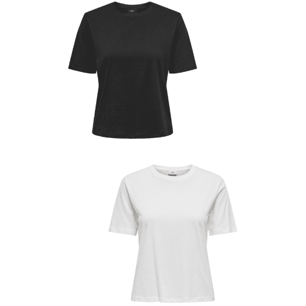 T shirt – jdyrex ss top jrs noos – regular fit – brancapreta