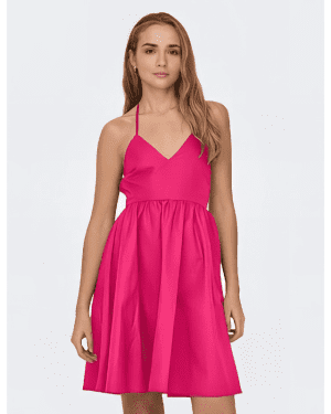 Vestido jdy – selena sl short dress wvn – regular fit – purple – fuchsia