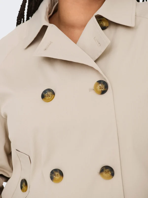 TRENCHCOAT CARMAKOMA - CARAPRIL LIFE SHORT TRENCHCOAT OTW  -   Bege - Oxford Tan - Image 2