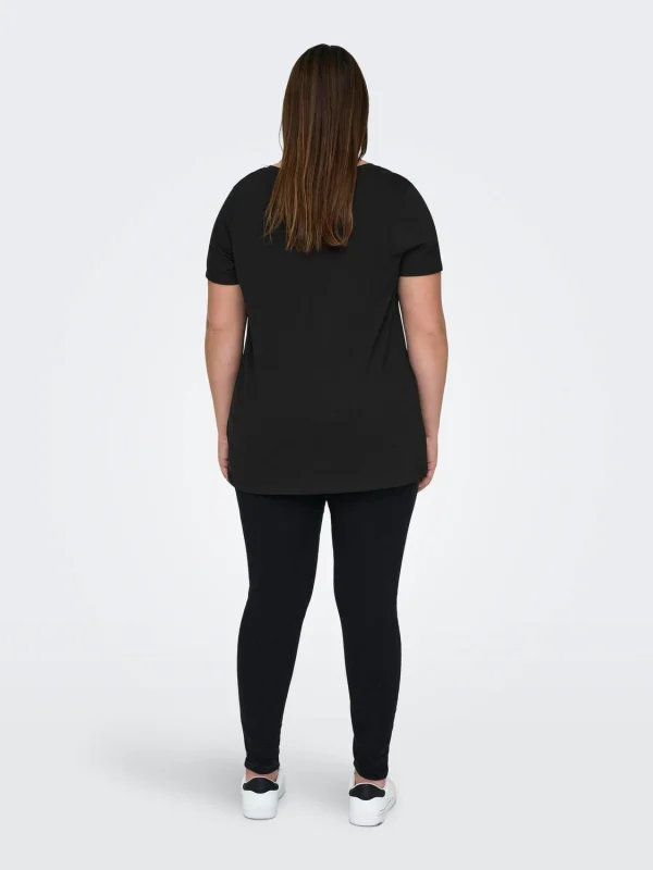 CARMAKOMA <BR><BR> T-SHIRT CARBONNIE - Loose Fit - BLACK - Image 2