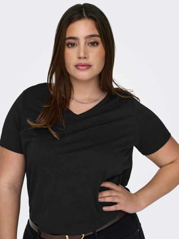 CARMAKOMA <BR><BR> T-SHIRT CARBONNIE - Loose Fit - BLACK - Image 3