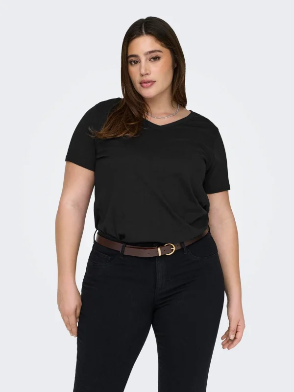 CARMAKOMA <BR><BR> T-SHIRT CARBONNIE - Loose Fit - BLACK - Image 5
