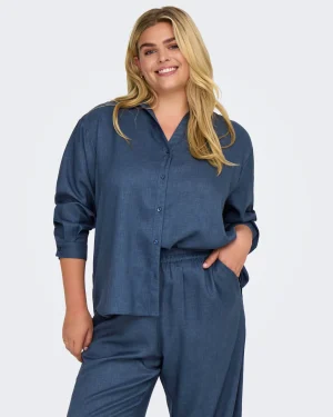 CARMAKOMA <BR><BR>CARHASSY SHIRT - Regular Fit - Dark Denim