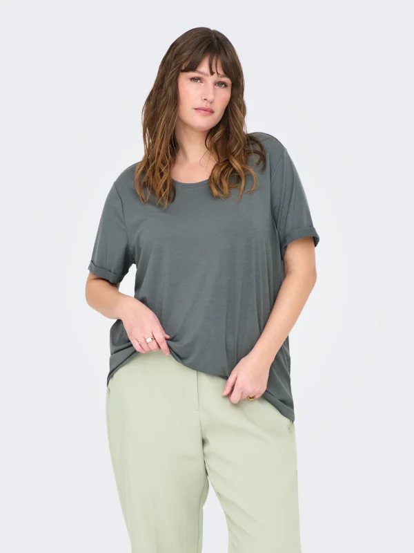 CARMAKOMA <BR><BR> T-SHIRT CARMOSTER - WHITE / GREEN - Image 5
