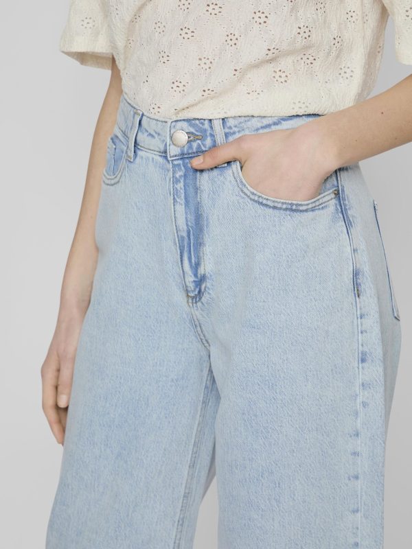 JEANS VILA - VIFREYA - WIDE FIT - Blue - Image 3