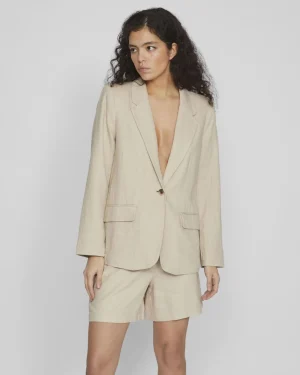 VILA <BR><BR>  BLAZER VIJOLANDA BLEND - LINHO CRU