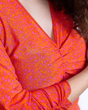 MACACÃO LARANJA E ROSA TROPICAL BRASIL - TAM U