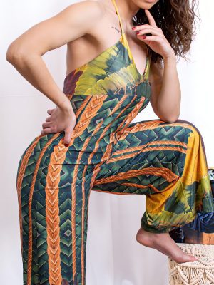 MACACÃO VERDE E LARANJA TROPICAL BRASIL - TAM U