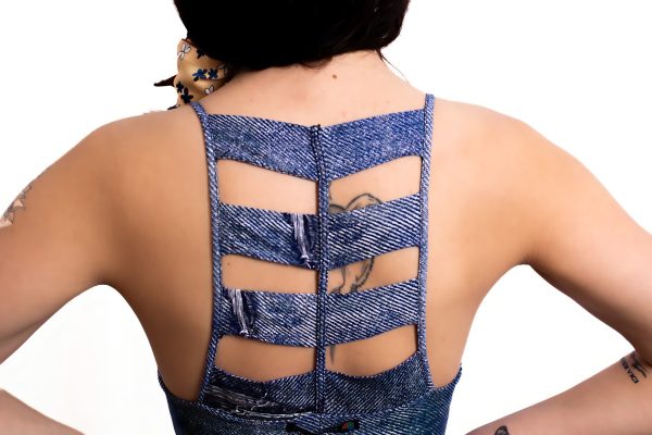 VESTIDO PADRÃO JEANS AZUL TROPICAL BRASIL - TAM U - Image 2