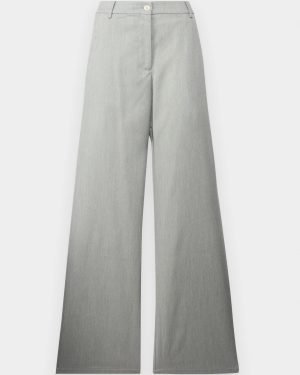 VILA <BR><BR> VIKAMI PANTS - Loose Fit - GREEN GREY