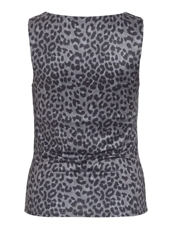 TOP VILA - VIKENZA AOP U-NECK S/L TANK TOP  - Bodycon Fit - Image 5