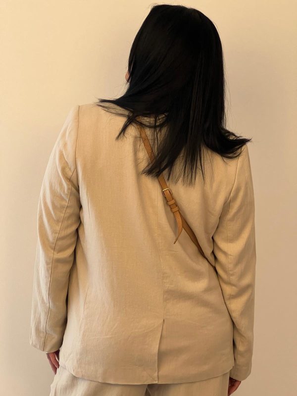 BLAZER VILA - VIJOLANDA BLEND BLAZER - LINHO CRU - Image 4