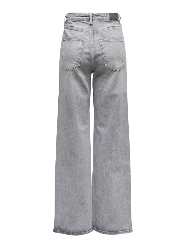 ONLY <BR><BR> JEANS ONLJUICY HW WIDE RHINESTONE - GREY - Image 2