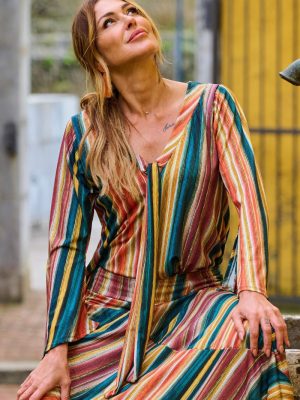 BLUSA LYCRA RISCAS TROPICAL BRASIL - TAM U