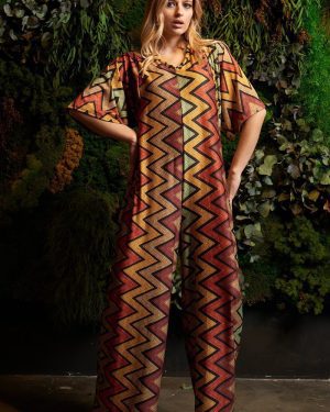 MACACÃO GEOMÉTRICO COLORIDO TROPICAL BRASIL - TAM U