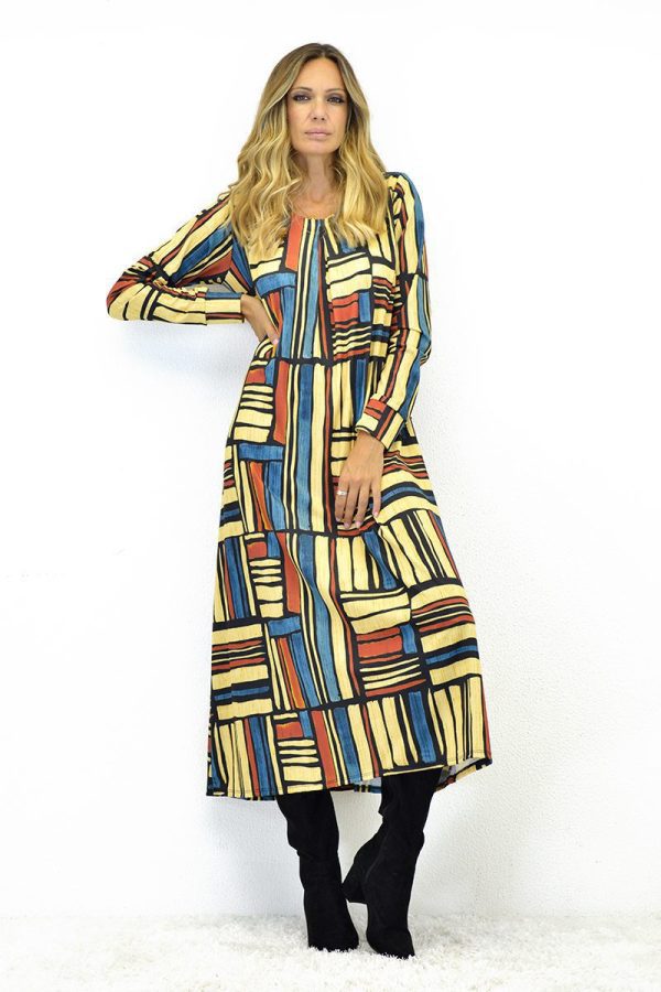 VESTIDO AMARELO E COR MACHO FRONTAL TROPICAL BRASIL - TAM U
