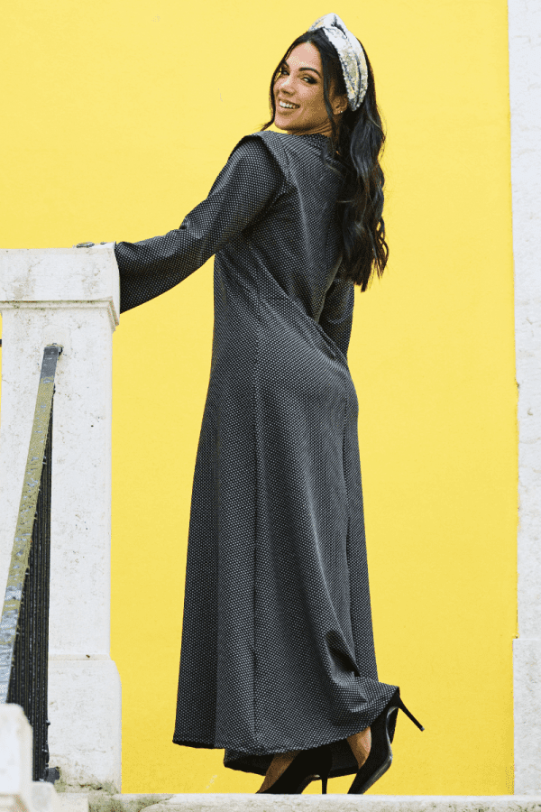VESTIDO CINZA ESCURO COM BOLAS TROPICAL BRASIL - TAM U - Image 2
