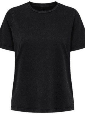 ONLY <BR><BR>T-SHIRT ONLONLY LIFE - Regular Fit - WASHED BLACK