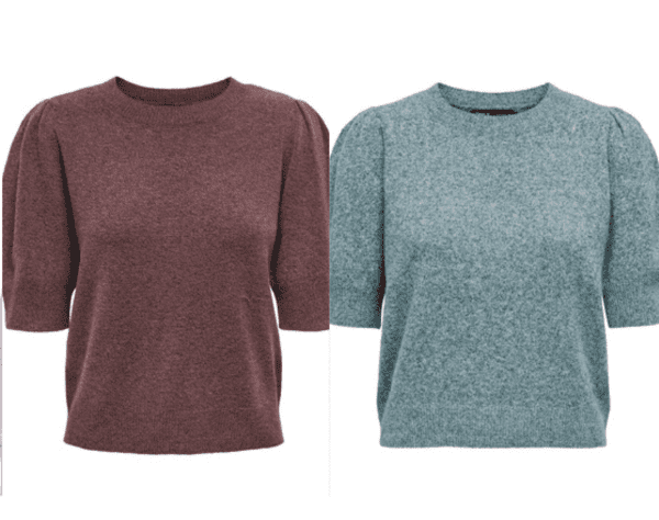 T-SHIRT MALHA ONLY - ONLRICA LIFE 2/4 - Knit Fit