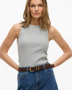 VILA <BR><BR> VISOLA TANK TOP slim fit - GREY