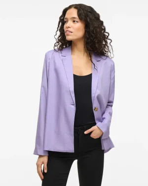 VILA <BR><BR> BLAZER VIBOLIS regular fit - PURPLE