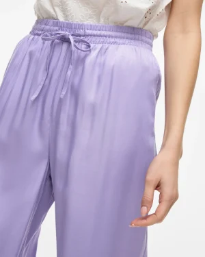 VILA <BR><BR> CALÇA VIBOLIS Straight Fit - PURPLE