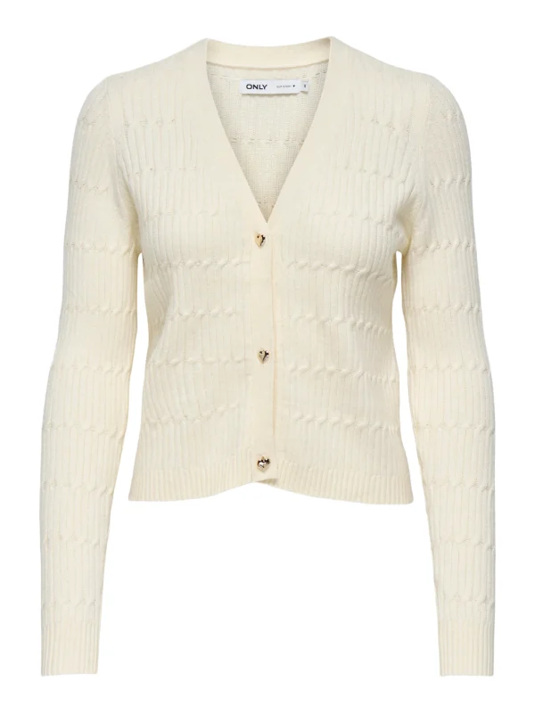 CASACO ONLY - ONLKATIA CABLE V-NECK - Regular Fit - Image 5