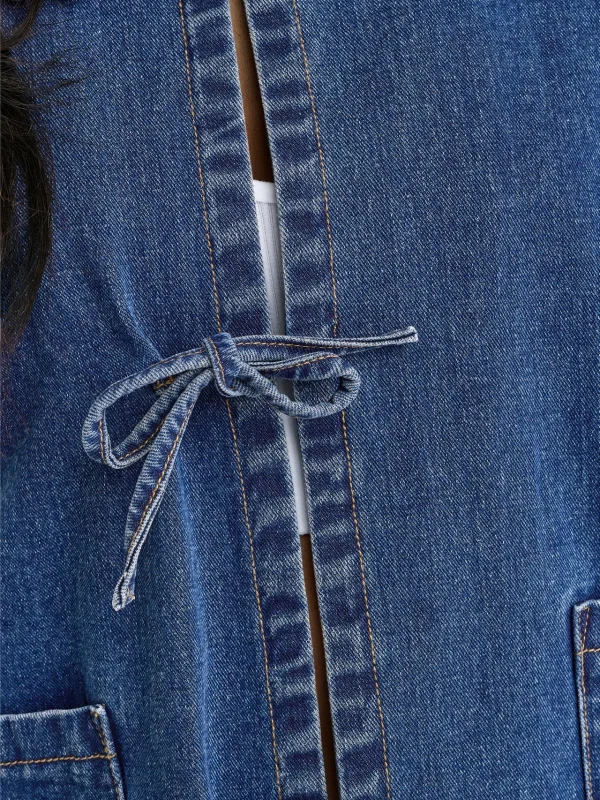 ONLY <BR><BR>CASACO GANGA ONLTHILLE - DENIM BLUE - Image 4