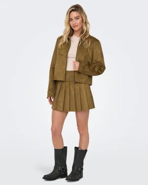 CASACO ONLY - ONLTULIP FAUX SUEDE ZIP