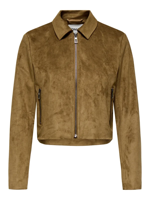 CASACO ONLY - ONLTULIP FAUX SUEDE ZIP - Image 3