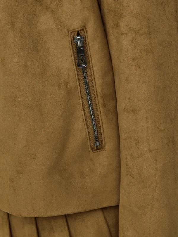CASACO ONLY - ONLTULIP FAUX SUEDE ZIP - Image 5