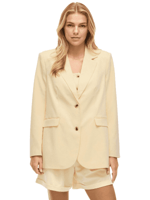Blazer amarelo banana – vila – vihandi – loose fit