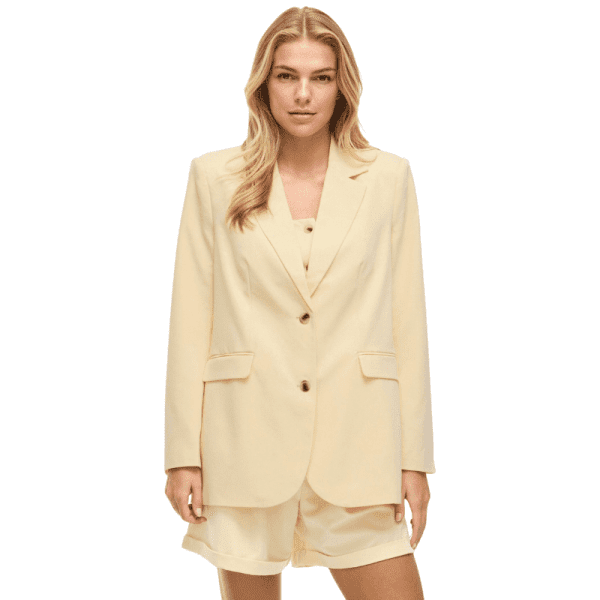 Blazer amarelo banana – vila – vihandi – loose fit