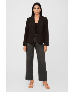 Blazer vila – vibetina bow detail – regular fit – black