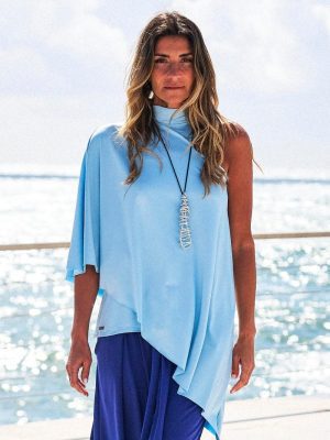 BLUSA LYCRA LIBERDADE AZUL BÉBÉ - TROPICAL BRASIL - TAM U
