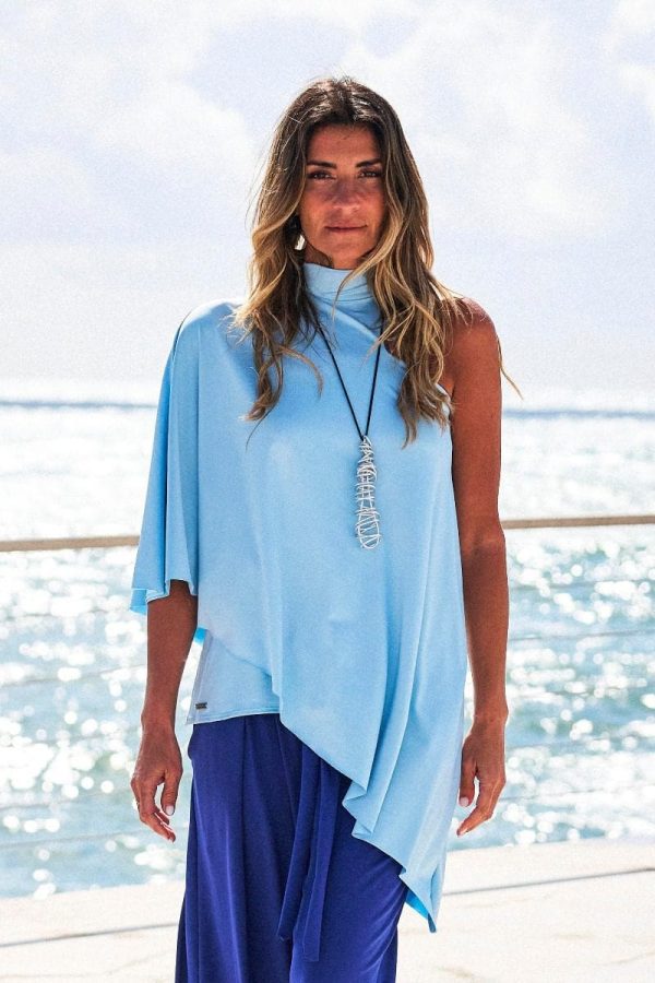 BLUSA LYCRA LIBERDADE AZUL BÉBÉ - TROPICAL BRASIL - TAM U