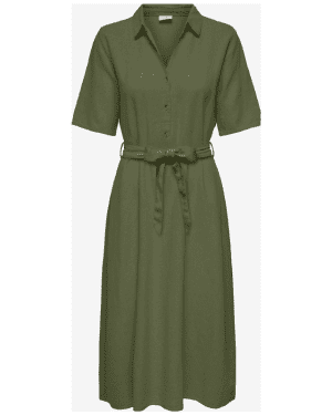 Jdy – jdysay 24 midi shirt dress – green